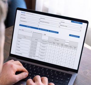 laptop screen showing the Guardian Glass Digital Glass Selector