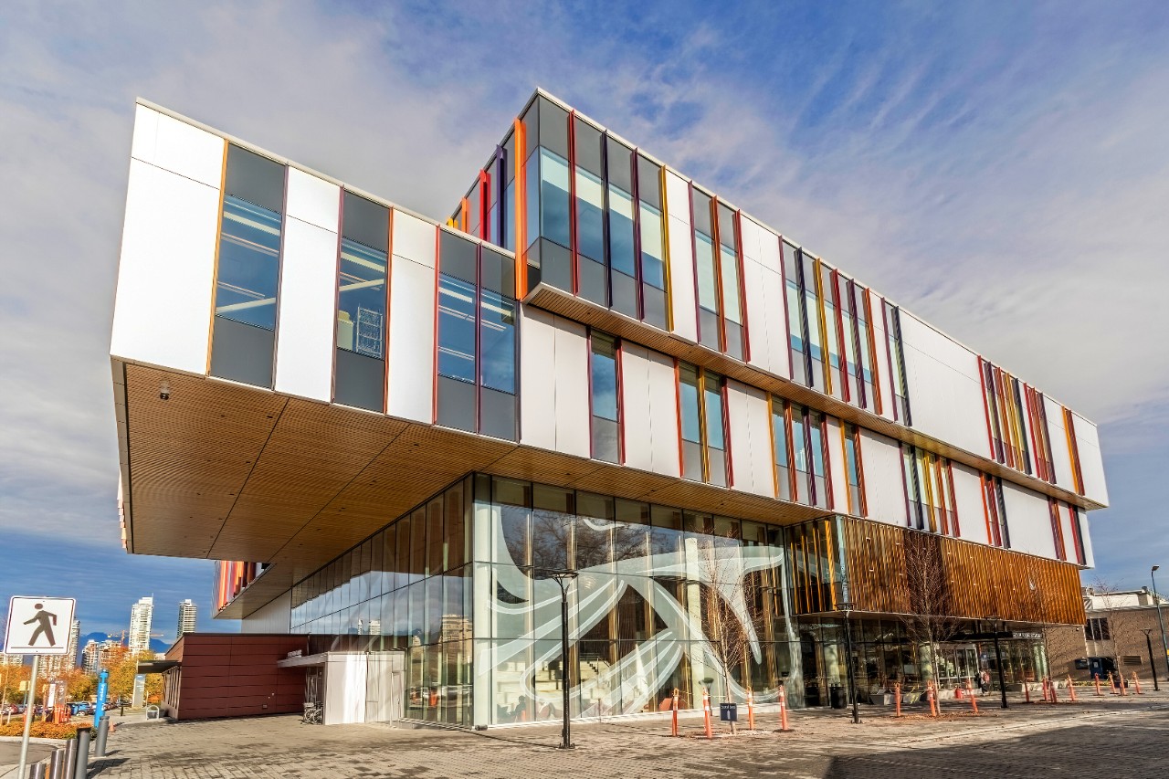 Professional photography of BCIT Health Sciences
Centre in Burnaby, BC.