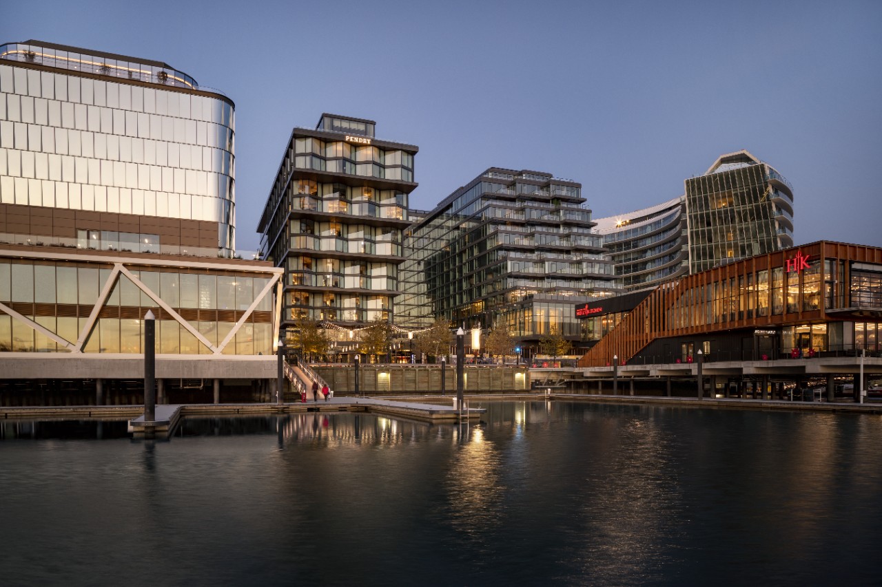 Apartment Building on the water