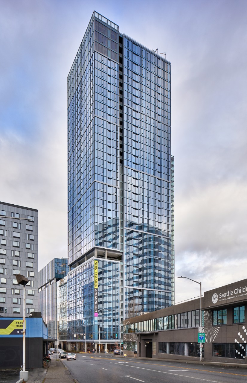 Tower 12 Building. Seattle, Washington._x000D_Image license: MG2, Evoke Flooring, Sechrist Design and PCL Construction._x000D_Copyright 2017 Benjamin Benschneider All Rights Reserved. Usage may be arranged by contacting Benjamin Benschneider Photography. Email: bbenschneider@comcast.net or phone: 206-789-5973.