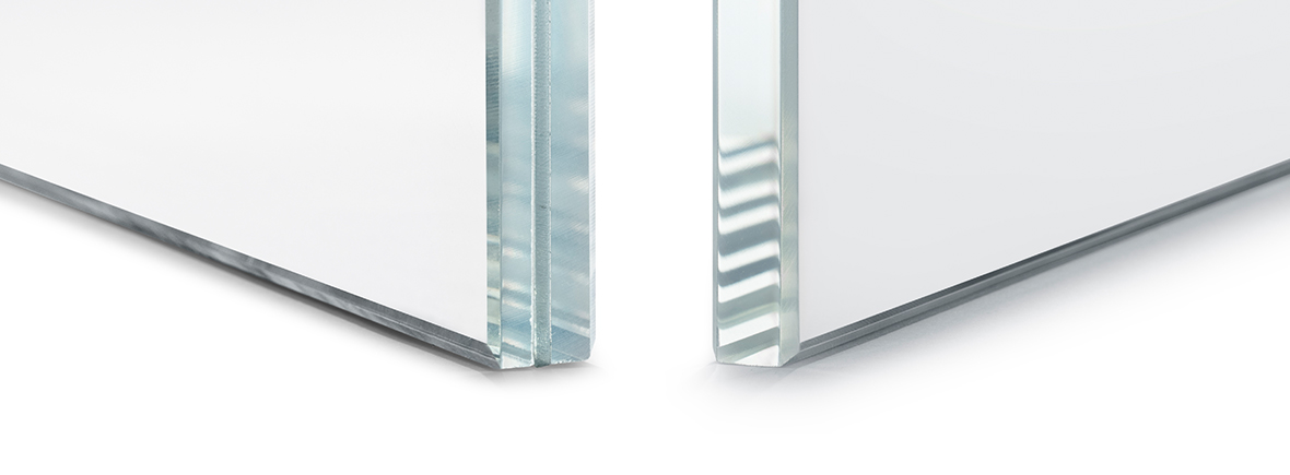 Saflex Crystal Clear und Guardian UltraClear LamiGlass Neutral 