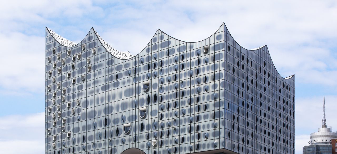 a concert hall building located in hamburg