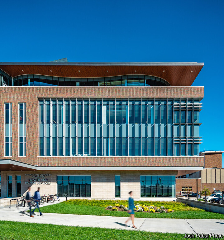 Professional project photography of Indiana State University College of Health and Human Services in Terre Haute, In.