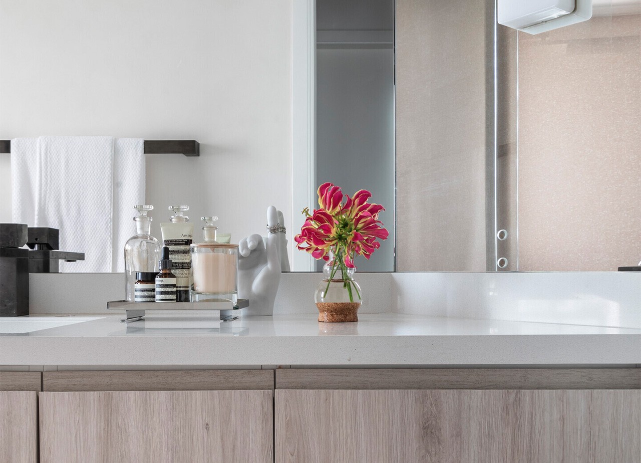 Bathroom and mirrors