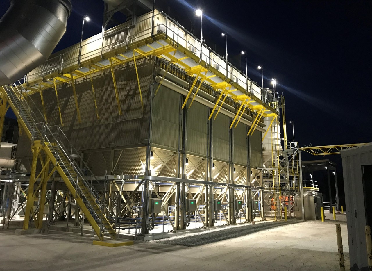 Equipment used to help reduce certain air emissions associated with glass manufacturing
