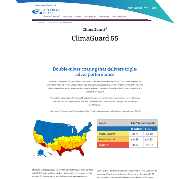 ClimaGuard 55 | Guardian Glass
