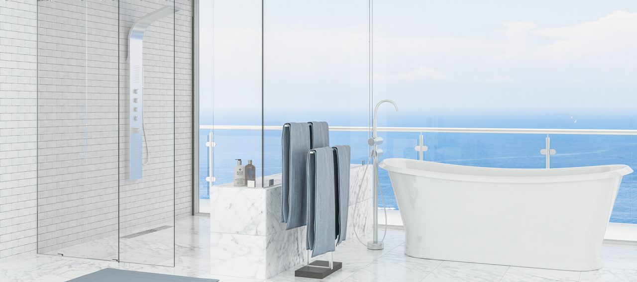 Shower glass Guardian Glass